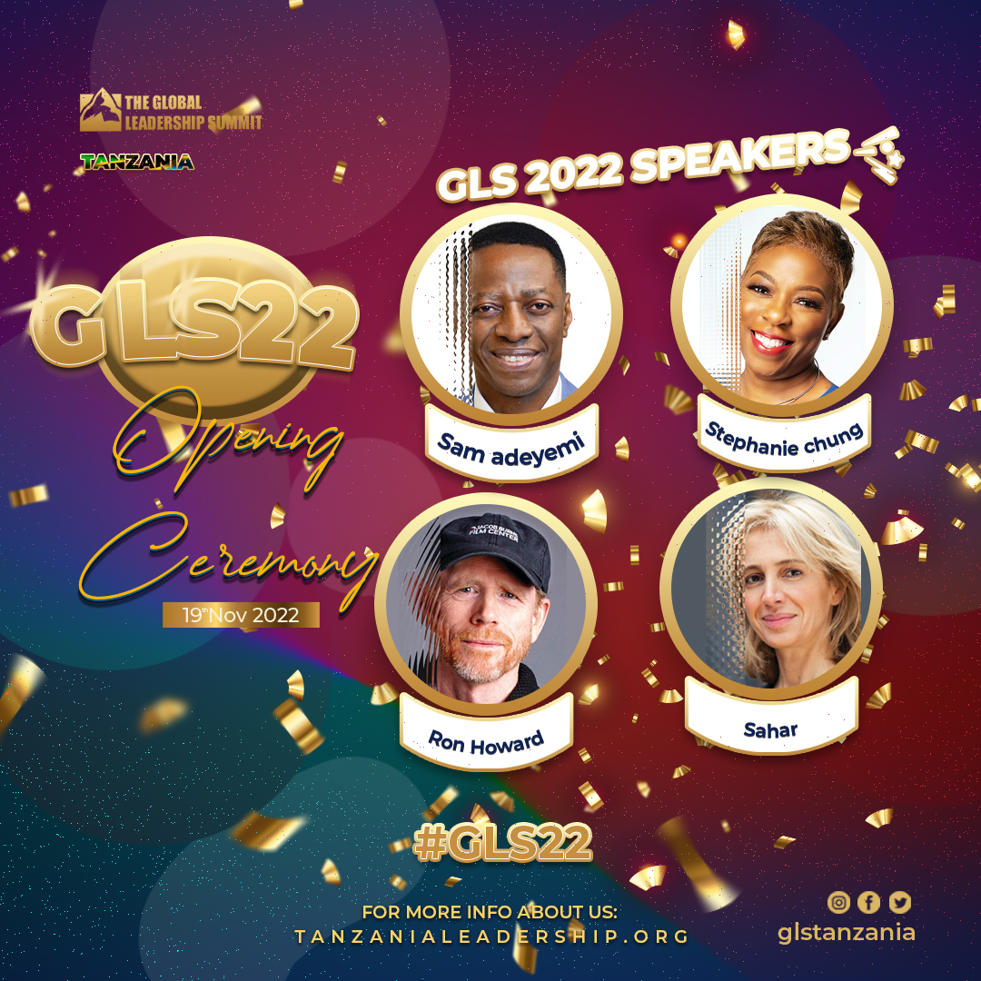 glstanzania's tweet photo. Our speakers?
1. Sam Adeyemi
2. Stephanie Chung
3. Sahar Hashemi
4. Ron Howard

Your next to become what you're destined to be just like our speakers of the Global Leaders Summit of 2022 in November.

We hope to see you there because you never know what will happen at that event. https://t.co/lZy4aNWHXX