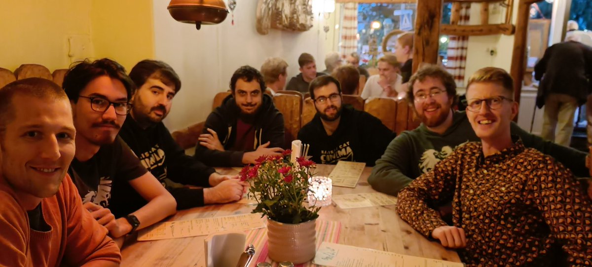 Kaisermod's tweet photo. The team is at the Austrian restaurant Moldau for a now great tradition! Thanks to everyone who came to #PdxCon It's been a blast talking to everyone. Thanks to @PdxInteractive for inviting us. See you next time! https://t.co/EWNQQAyxWi