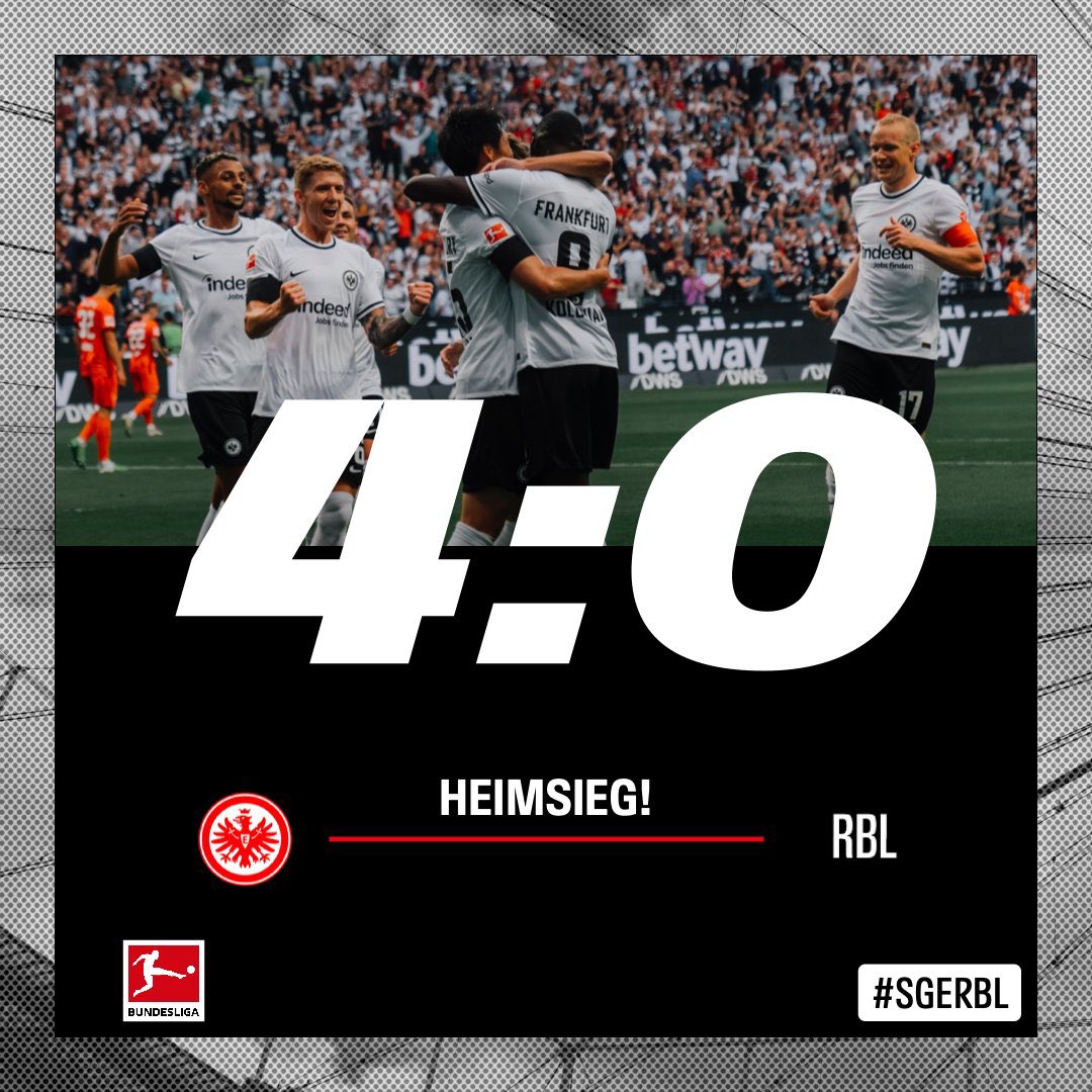 8 Tore in zwei Spielen. #SGE ⚫️⚪️🔴