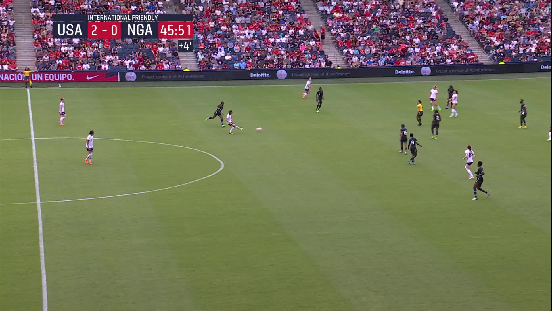 One touch is all it takes for @sophsssmith!

🎥 @FOXSoccer”