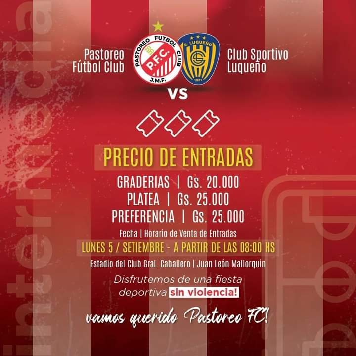 Precio de entradas
#vamospastoreo