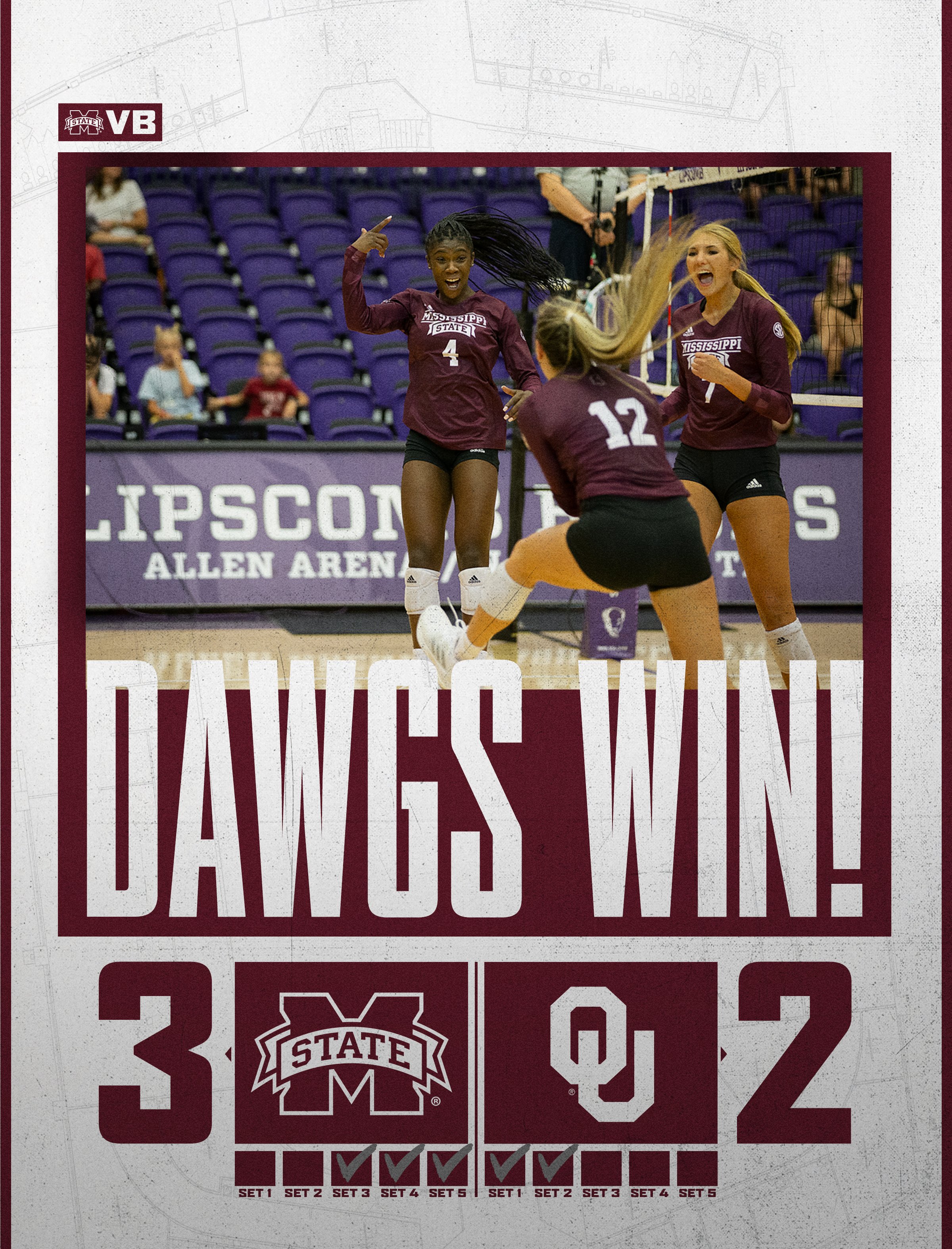 Mississippi State Volleyball (HailStateVB) / Twitter