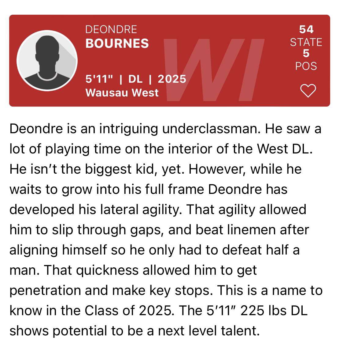DeondreMB's tweet photo. Thank you @PrepRedzoneWI and @MJ_NFLDraft so much 🙏🏾 https://t.co/4nfhRjyUtt