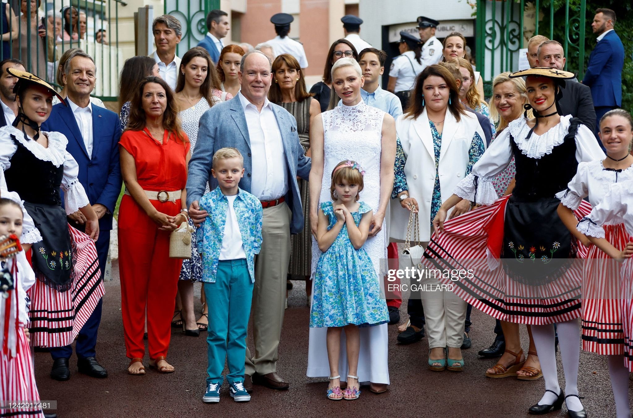 3 сентября вечером принц Альберт, принцесса Шарлин и их дети, Наследный при...