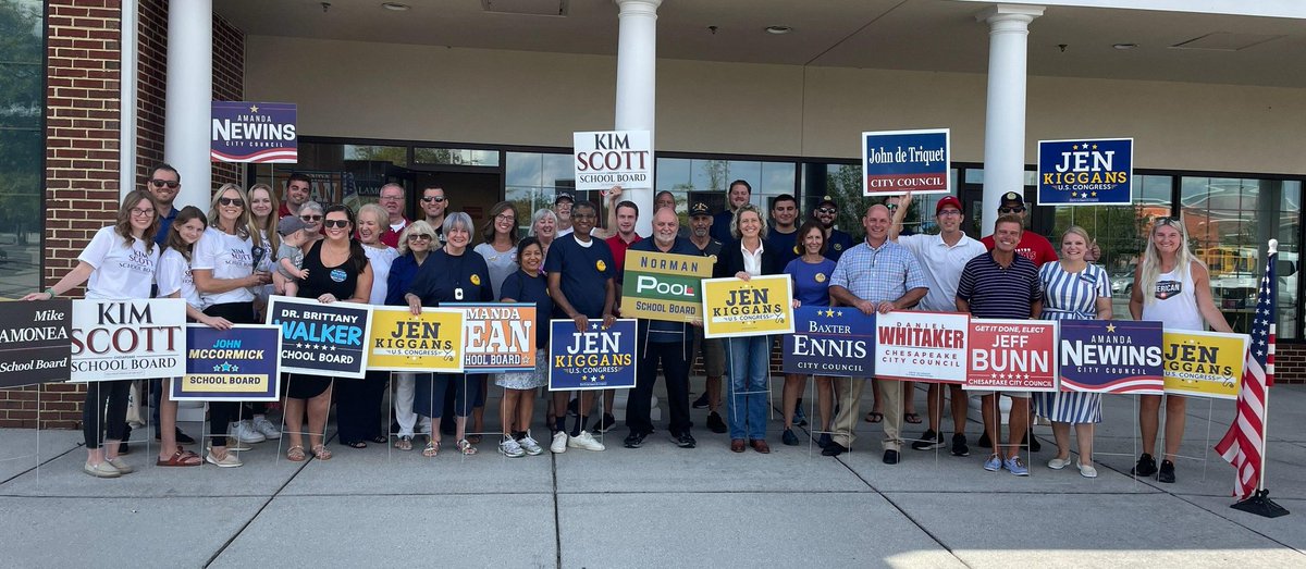 Great Super Saturday today in Chesapeake!  Thanks to all who came to support <a href="/JenKiggans/">Jen Kiggans</a> and our great local candidates!