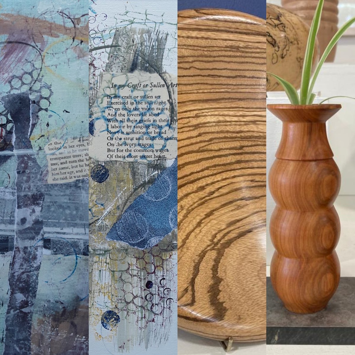 @herefordshireartweek is off to a flying start at venue 23 Kim and Maggie Davis wood turning and mixed media, @KWDturning @VisitHfds @Leominstertic @EatSleepLiveHfd @aloejaney @tweethrfdshire @MarchesHour @HerefordHourbiz @LocalToHereford @Made_in_HR6