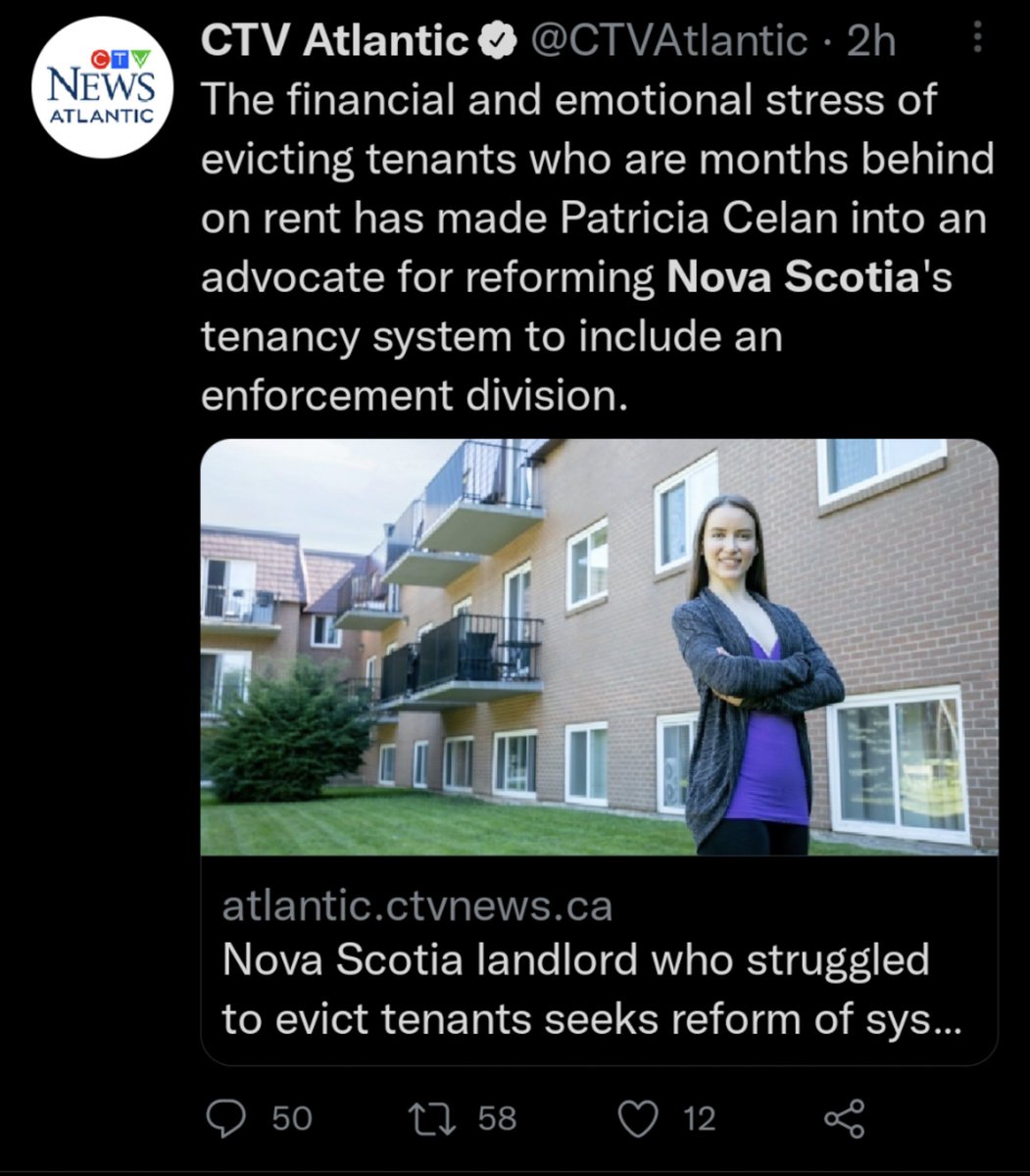 Lime on Twitter "RT CBCPitchbot Meet the Nova Scotia landlord who's