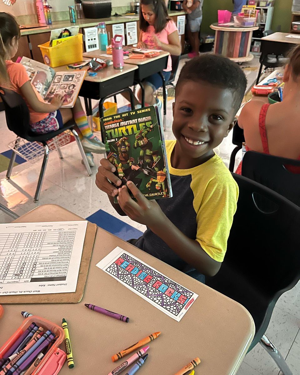 MsLaney_2nd's tweet photo. Just right books make our smiles SO big! I’m excited to see how much these readers grow this year!!😁😁📚 https://t.co/HN9kAelUT7
