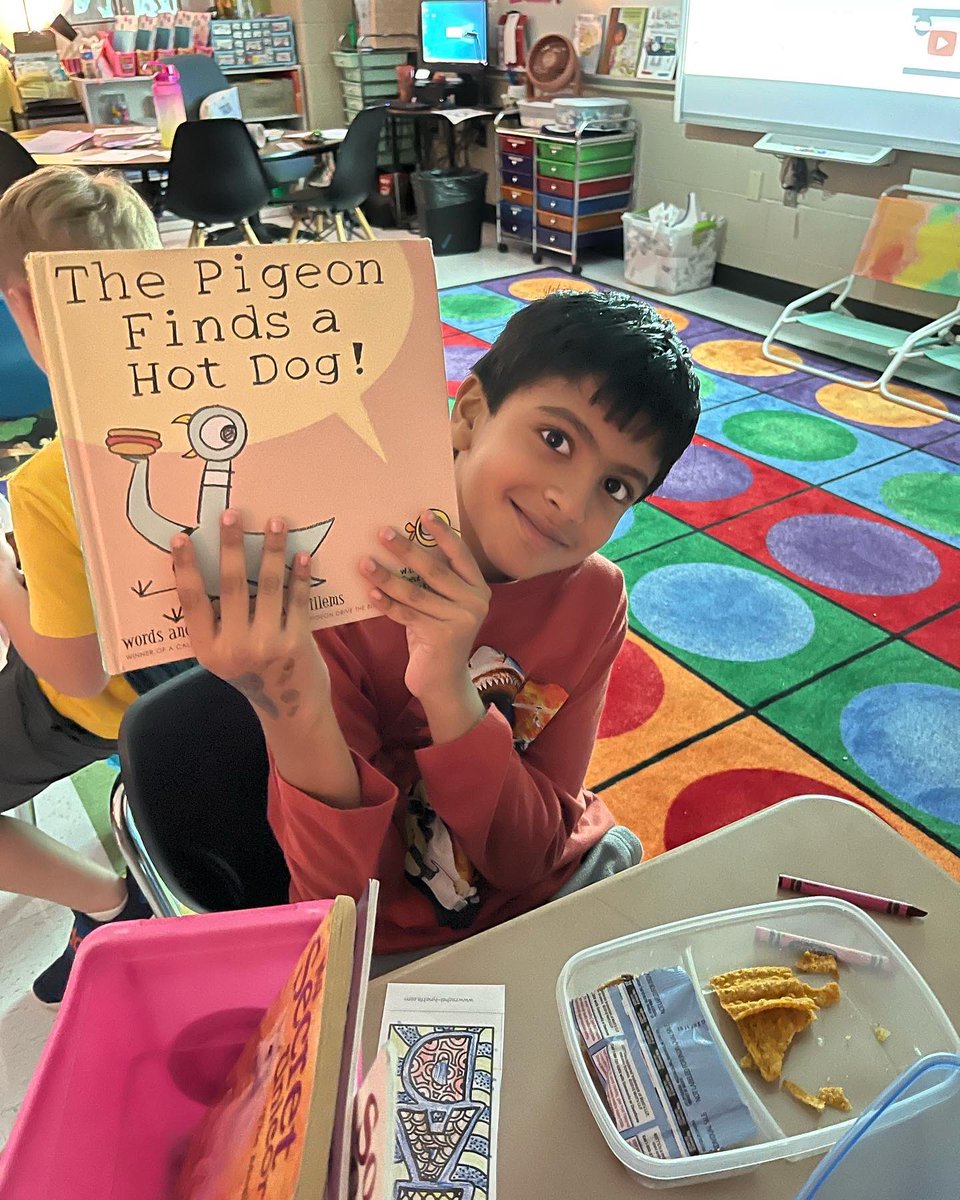 MsLaney_2nd's tweet photo. Just right books make our smiles SO big! I’m excited to see how much these readers grow this year!!😁😁📚 https://t.co/HN9kAelUT7