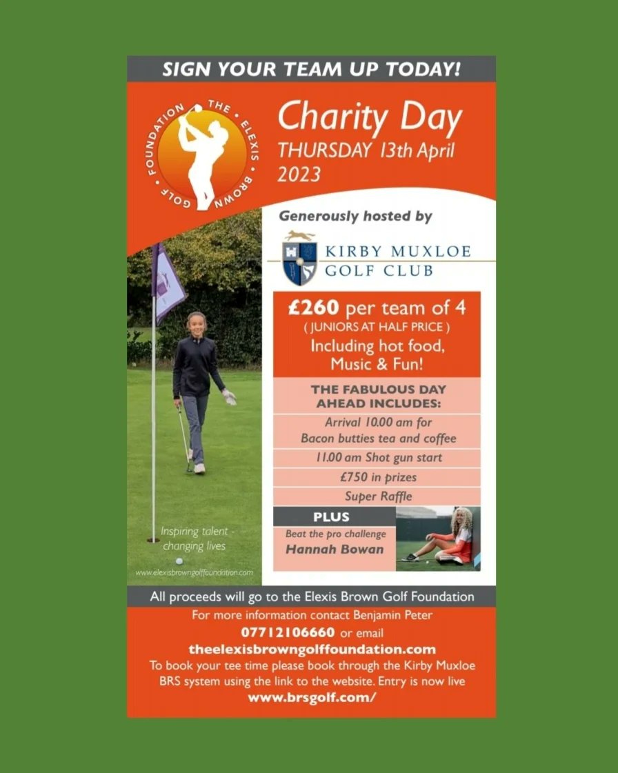 <a href="/BenPeter38/">Ben Peter</a> 
<a href="/engjuniorgolf/">England Junior Golf</a> 
<a href="/EnglandGolf/">England Golf</a> 
<a href="/MidlandsGolfer/">Midlands Golfer</a> 
<a href="/GolfNews24/">Golfnews24</a> 
<a href="/hannahgolf96/">Hannah Bowen</a> 
<a href="/NorthernMarkers/">Northern Ball Markers</a> 
<a href="/chutneyivy/">Chutney Ivy</a> 
<a href="/golffoundation/">Golf Foundation</a> 
<a href="/MGALS_/">Mandy AMBERT</a> 
<a href="/EBrown25558910/">Elexis Brown</a> 
<a href="/BBCLeicester/">BBC Leicester</a> 
<a href="/leicslive/">LeicestershireLive</a> 
<a href="/everyshotcount6/">everyshotcountsuk</a> 
<a href="/TheTodaysGolfer/">Today's Golfer</a> 
<a href="/GolfMonthly/">Golf Monthly</a> 
@juniorgolfevent 
Please share 🙏🧡⛳