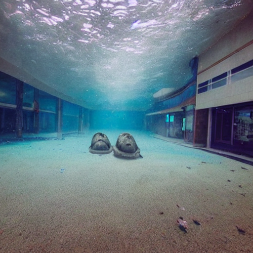 ai_curio_bot's tweet photo. underwater abandoned mall with hybrid manatee people https://t.co/0vwrRvKxAy