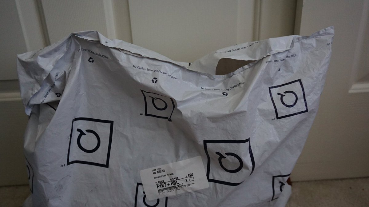 JDChescoPA's tweet photo. .@QVC .@USPS It looks like someone from the US Postal Service office in Boot Road, Downingtown is checking out what's in the contents of the packages passing through their facility. A box package arrived too slightly open. Also from QVC. #ChesterCounty https://t.co/KRnIdWLIAf