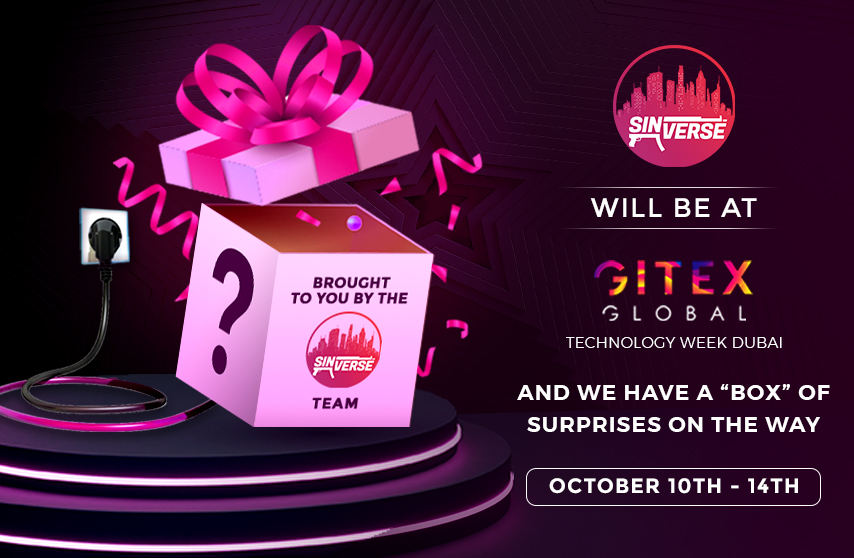 TheSinVerse's tweet photo. 🚨 #SINNERS, we're EXCITED to announce that we will be at the @GITEX_GLOBAL Technology Week! 🙏

Join us from October 10th-14th in Dubai and GET READY to see what's in our box of surprises! 🚀

Join us in the #metaverse! 👇
🤖 https://t.co/cCrknIKkhQ
📲 https://t.co/v7EngxVatI https://t.co/fnMMfsy7JJ