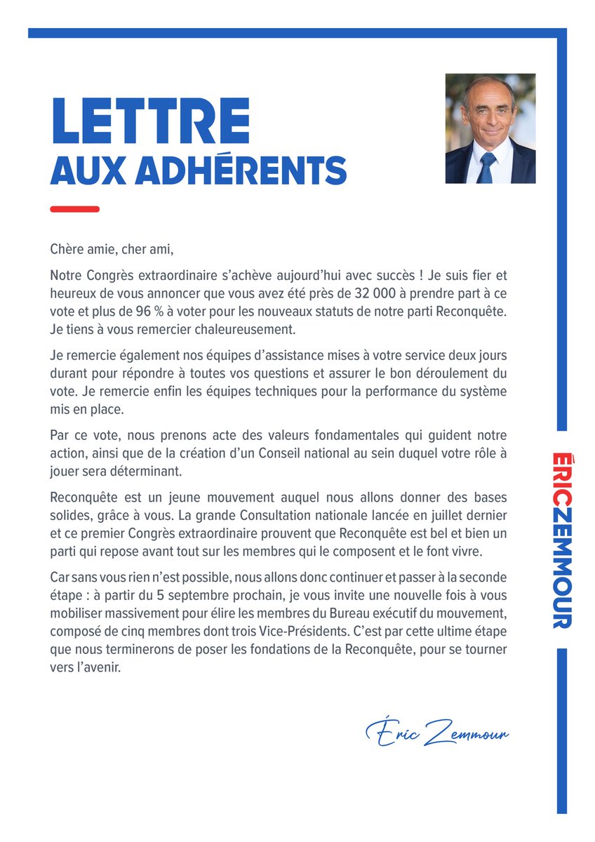 ZemmourEric's tweet photo. Merci à vous ! https://t.co/gjaUzf6w2I