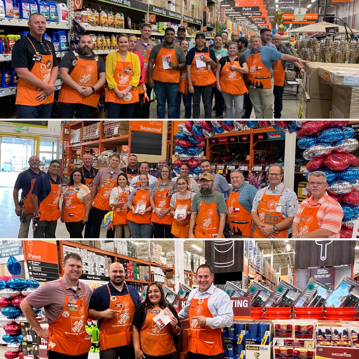 Thanks for a great day walking our South Military and Live Oak stores! Appreciate all that you did to get ready for Labor Day! #PoweroftheGulf @jreed4401 @robmm13 @chance_lowry @THDCogorno