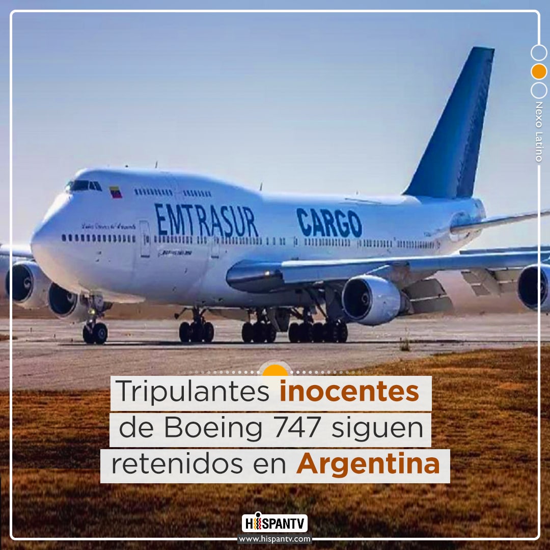 🔴El piloto iraní del avión venezolano incautado en Argentina denuncia que él y su tripulación siguen retenidos casi 90 días sin haber cometido ningún delito.
#PatriayVida