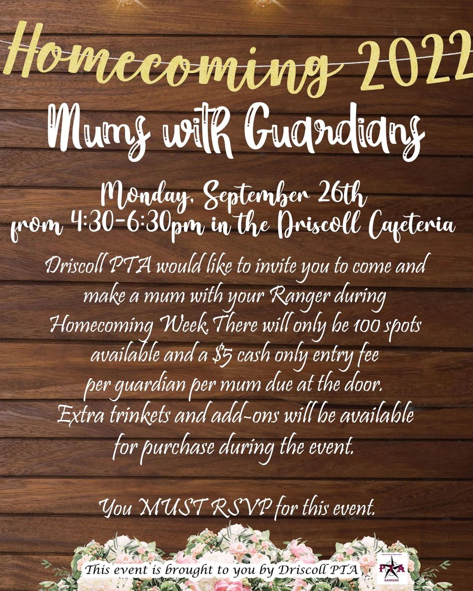 DriscollRangers's tweet photo. Last year was so much fun!  Let’s do it again!!  Must RSVP using the link below!  https://t.co/xj2WbfdvGK https://t.co/d3Mx6HB8gc