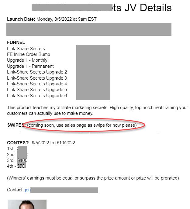 WarrenWhitlock's tweet photo. He's an expert at #affiliatemarketing who promises to teach people the right way to do it with a course that launches on Labor Day. 

That's interesting timing!

As of today, no materials for his own #affilates to sent out.

This is the #digitalmarketing #pro? https://t.co/yhOQCxdBK6