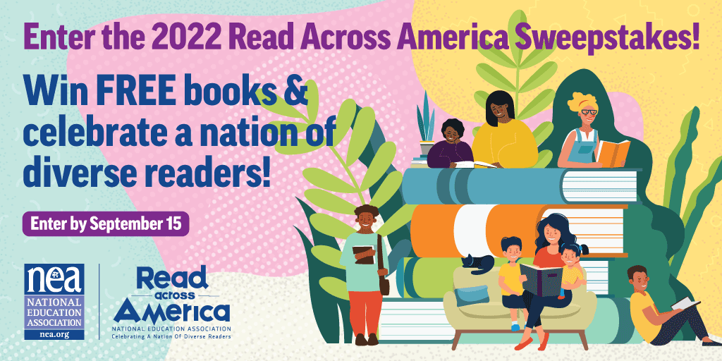 Have you entered the Read Across America Sweepstakes yet? Don't miss your chance to bring a year's worth of amazing books to every classroom in a public school of choice—and the more entries from your school, the more likely you are to win! Enter here: nea.org/read-across-am…