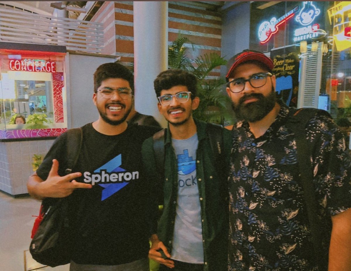 amaan_0605's tweet photo. Thank You @Unnati_twts for inviting me.
It was great meetup, i learnt many exciting things and met with great people @blockchainbalak @ravinwashere @Rishika5000 @YajasSardana @siddharth_hacks https://t.co/wxRKn7RYSz