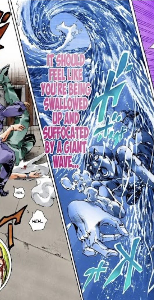OverHeavenPod's tweet photo. Hey @HamonBeat, how does Kenzou drown the other inmates? Where is he getting the water to make their corpses bloat? I get he’s getting their bodies to ‘think’ they’re drowning, but why would they bloat like that? https://t.co/mPwK9ct54f
