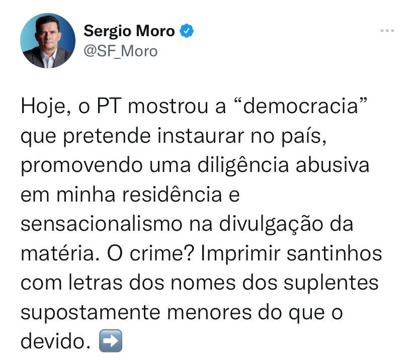 MENTIROSO

Quem determinou a busca foi o Poder Judiciário, o mesmo que você envergonhou e integrou por anos.

E ninguém te acusou de crime e sim de propaganda irregular.