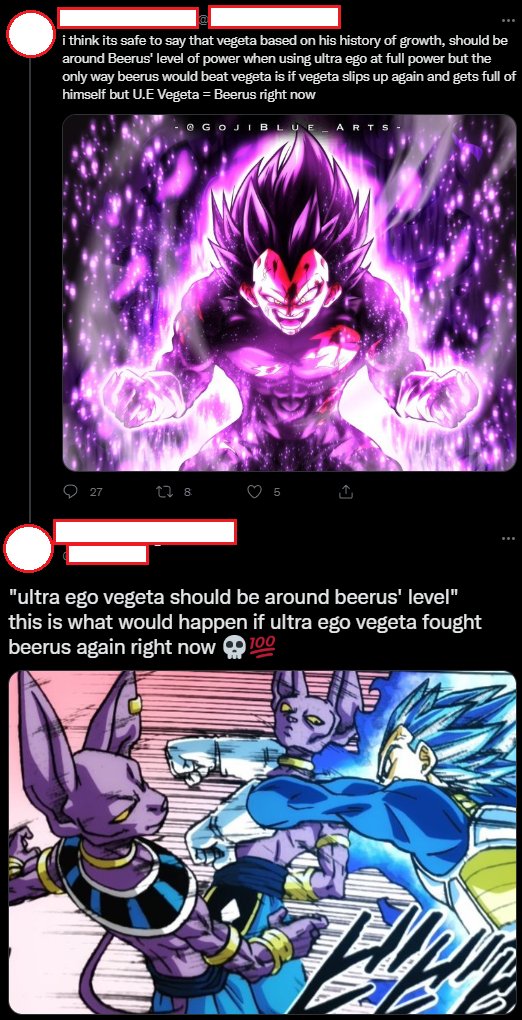 Dragon Ball Takes on Twitter "Thoughts on Ultra Ego Vegeta Vs Beerus