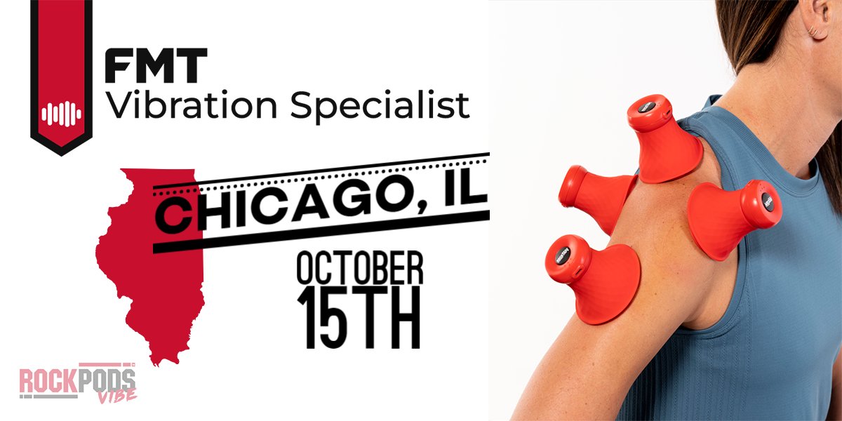 ⏰ Time to RSVP! ⏰ Reserve your spot today - shop.rocktape.com/fmt-vibration-… #WindyCity #ChiTown #ChicagoChiro #ChicagoPhysicalTherapy #Chiropractic #PhysicalTherapy #RockTape #RockPodsVIBE #RockWavePRO