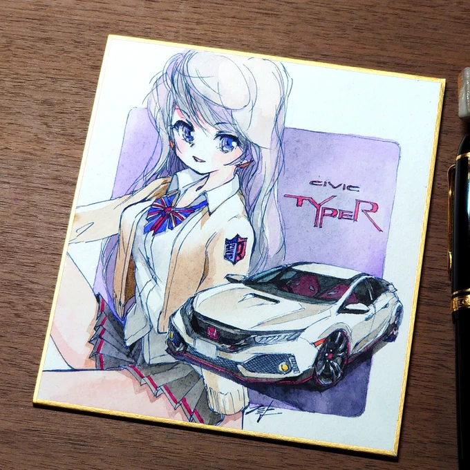 #作品を載せて自分の作品を知ってもらおう 車やバイクの擬人化キャラを描きます。 