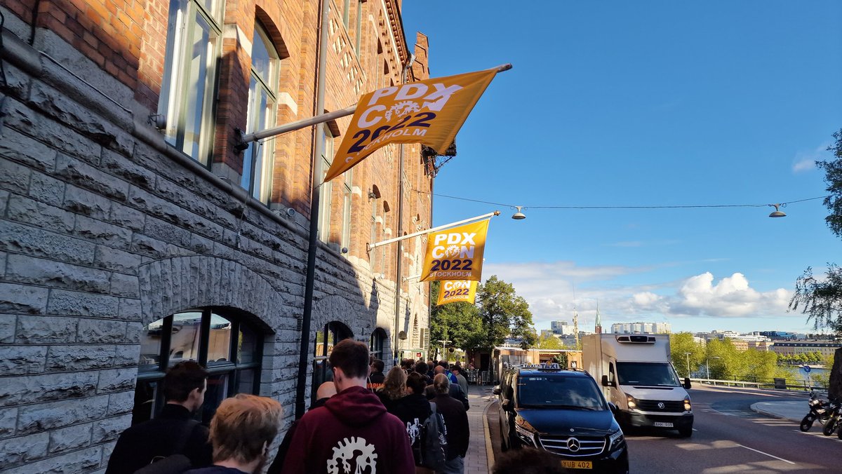 devCyong's tweet photo. Had a great time meeting with all the amazing @PdxInteractive staff at #PDXCON2022 this weekend. Was my first time to Sweden as well, and enjoyed walking around Stockholm. https://t.co/IfH2lzZ9dU