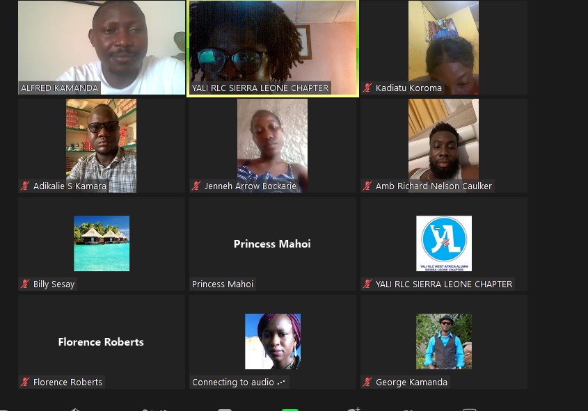YaliRLCAlumnisl's tweet photo. Participants from our Political Discourse 
“On the Youth Involvement in governance: the way forward”.

On behalf of YALI Sierra Leone Chapter we say thank you to everyone that participated in the Political Discourse, we truly appreciate your time. https://t.co/x56DHpmAXP