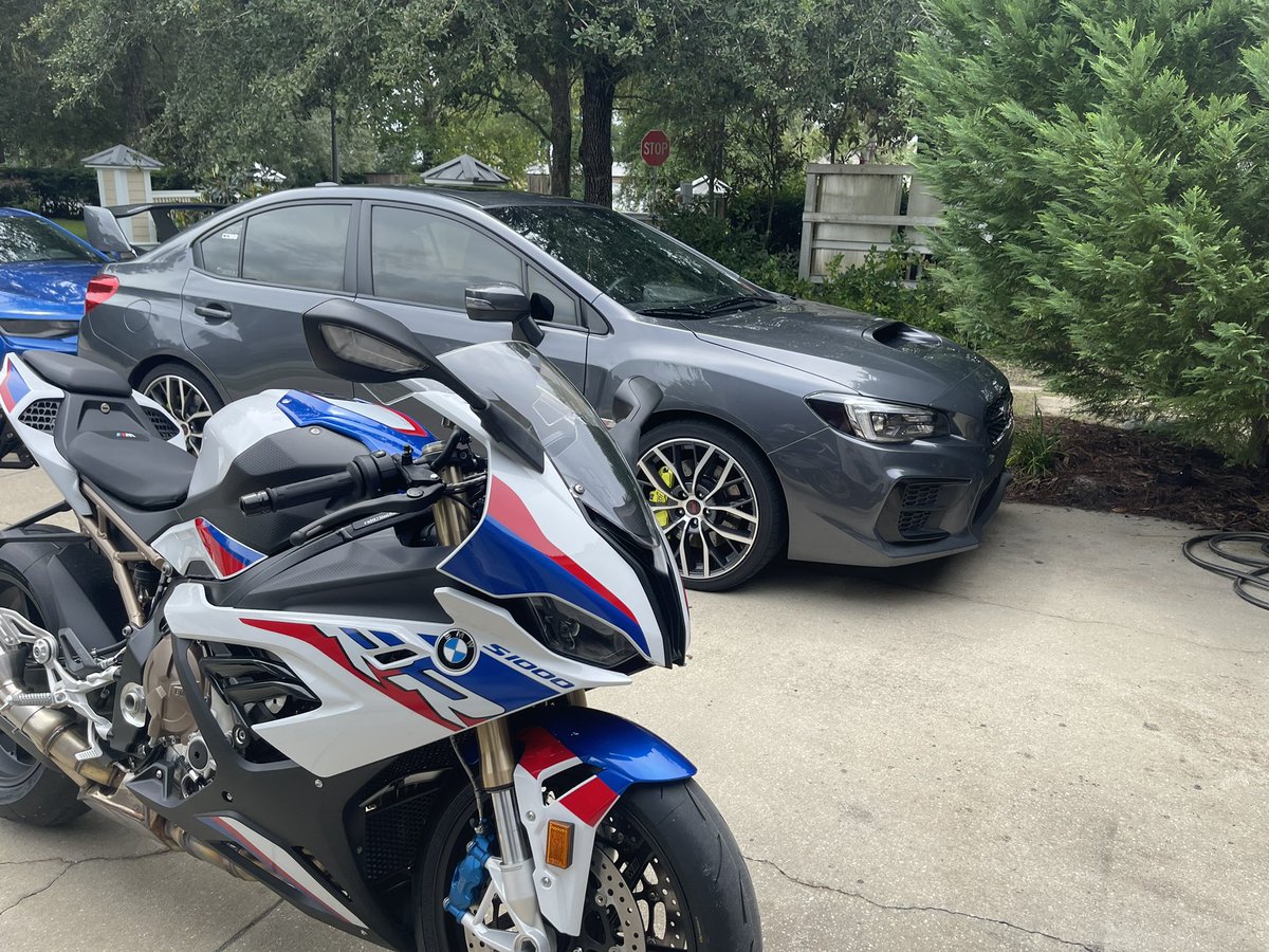 The duo 

2021 STi Limited
2022 S1000RR - M Sport