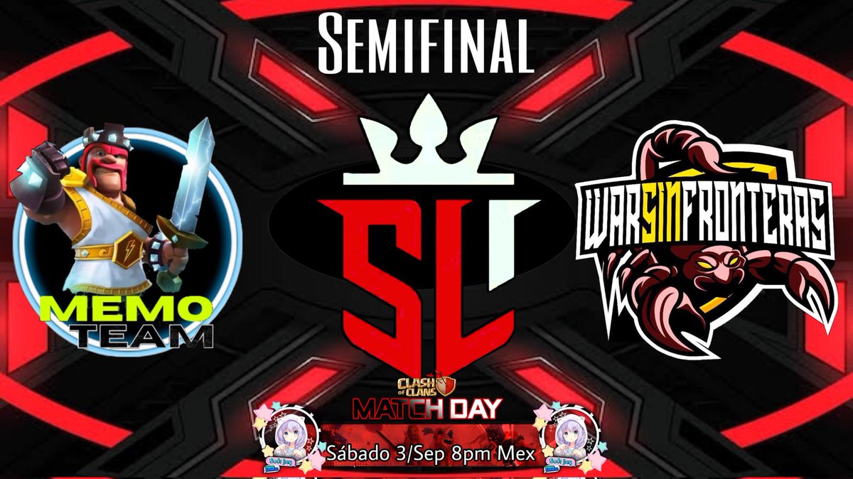sofijey_'s tweet photo. 🔥 SOFYS LEAGUE 🔥
🎉🎉 SEMI FINAL 🎉🎉
Descubre quién pasará a la tan esperada Final de este evento‼️
#ClashOfClans #coc #competitivococ #supercell #sofyslesague https://t.co/OnER7jYeIu