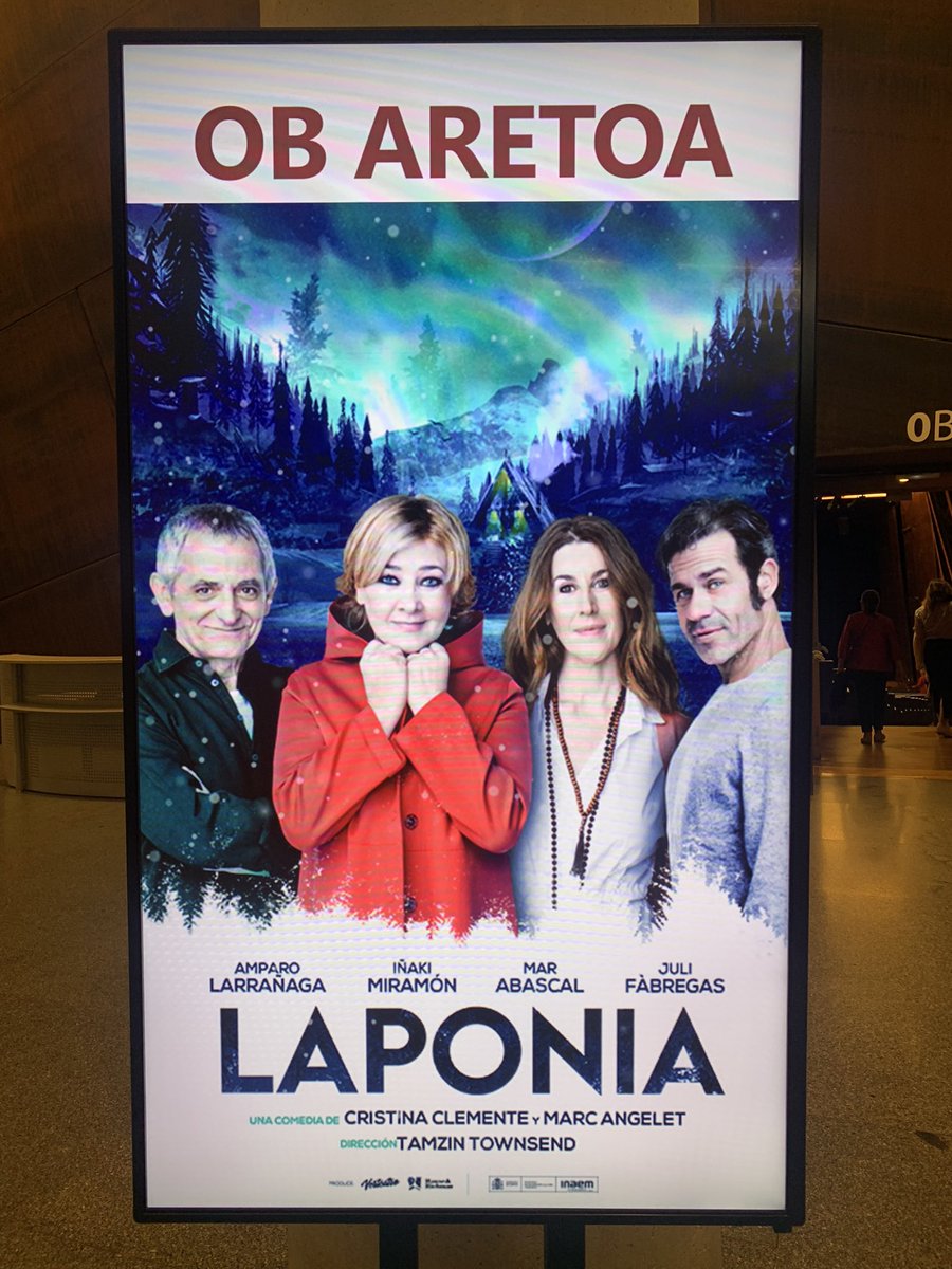 Siempre que viene Amparo Larrañaga a #Bilbao, no perdemos la oportunidad de ver a esta gran actriz.
En esta ocasión con Laponia en el <a href="/Euskalduna_eus/">Euskalduna Bilbao</a> 
<a href="/CFALarranaga/">CFOAmparoLarrañaga</a>