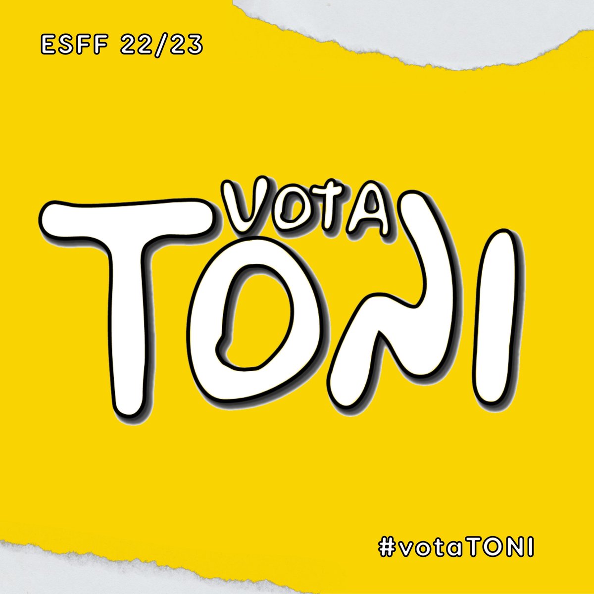 Hoje é o primeiro dia de um ano único, vamos fazer JUNTOS a lista mais marcante de sempre! 💛💛💛 
#votaTONI 🟡🟡🟡🟡