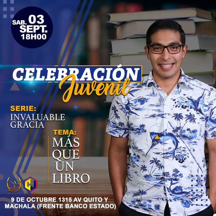 iglesiacedeb's tweet photo. 🔹Hoy! Sabado 03,Sept. Servicio Juvenil no te lo pierdas
SERIE: INVALUABLE  GRACIA
TEMA: MAS QUE UN LIBRO 
Hora: 18H00

*Estamos Ubicados en 9 de Octubre 1315 av Quito y Machala (Frente Banco Estado)
#cedebjuvenil #cedebtv https://t.co/5c6GXPXwkY