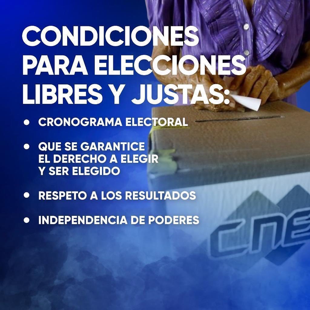 jguaido's tweet photo. Maduro se robó la presidencial del 2018 por que sabe que es minoría.

Nos deben esa elección y también la parlamentaria. No la mendigamos, vamos a luchar hasta obtenerla, por qué es la solución a la crisis que sufre todo el país, es recuperar la familia y lograr la democracia. https://t.co/UqJpl1rdse