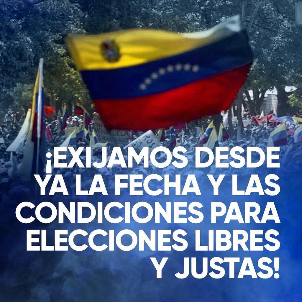 jguaido's tweet photo. Maduro se robó la presidencial del 2018 por que sabe que es minoría.

Nos deben esa elección y también la parlamentaria. No la mendigamos, vamos a luchar hasta obtenerla, por qué es la solución a la crisis que sufre todo el país, es recuperar la familia y lograr la democracia. https://t.co/UqJpl1rdse
