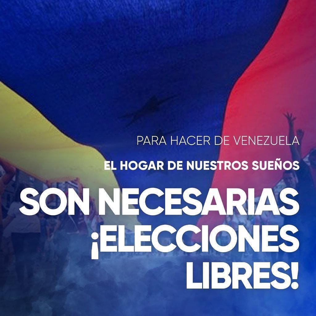 jguaido's tweet photo. Maduro se robó la presidencial del 2018 por que sabe que es minoría.

Nos deben esa elección y también la parlamentaria. No la mendigamos, vamos a luchar hasta obtenerla, por qué es la solución a la crisis que sufre todo el país, es recuperar la familia y lograr la democracia. https://t.co/UqJpl1rdse