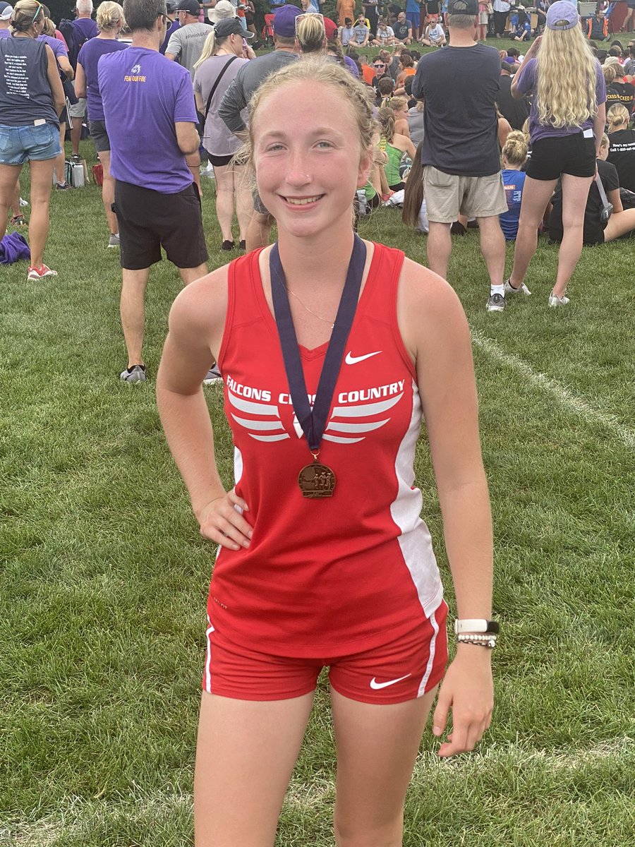 Kylie Daily placed 12th today in a very competitive PV race. 5k time 20:19.  Great job Kylie