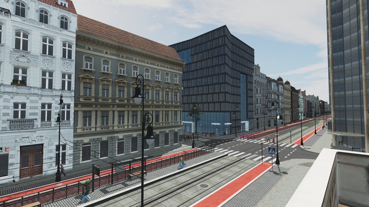 NRsaw21's tweet photo. Wilcza. Change here for Metro line A.

#citiesskylines #warsaw #gaming https://t.co/izHOnr2Wzd