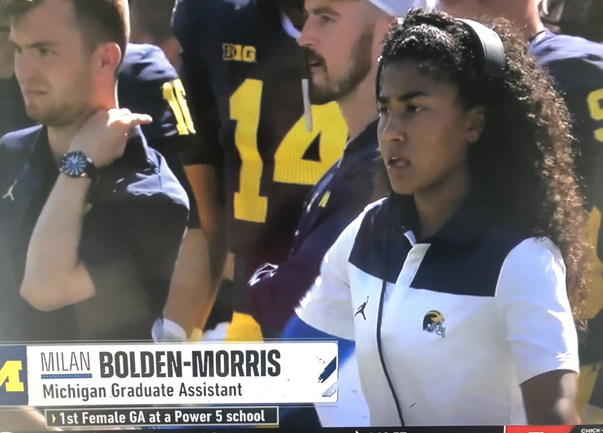 On the Michigan football sideline: the first female graduate assistant at a Power 5 program