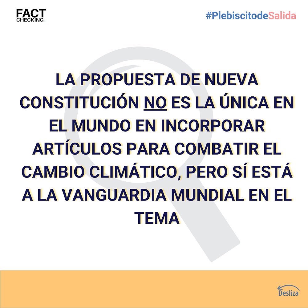 factcheckingcl's tweet image. ➡️Es verdad que la nueva Constitución incorpora elementos como cambio climático, ecología y profundiza en la protección y cuidado del medio ambiente, pero no es la única en el mundo que enfrenta la crisis climática.

La verificación acá:
bit.ly/3Reo809