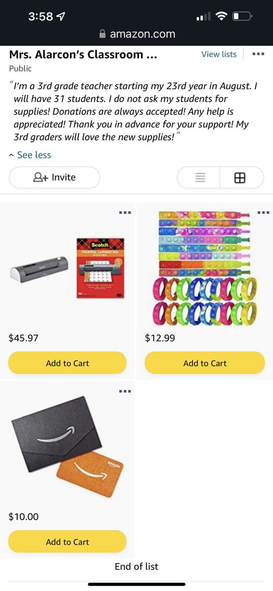 SanLrcon's tweet photo. @Niknike09 @TMobile Thank you! Lucky but NOT! I WON twice on #clearthelist GAs for teachers but both times scammers took the prizes from #Amazon ! That’s my luck!  Still trying to #clearthelist #helpclearthelist #clearthelist2022 #AmazonWishList #teacherwishlist https://t.co/t8YaKc0FkG https://t.co/ucVyv3YaS6