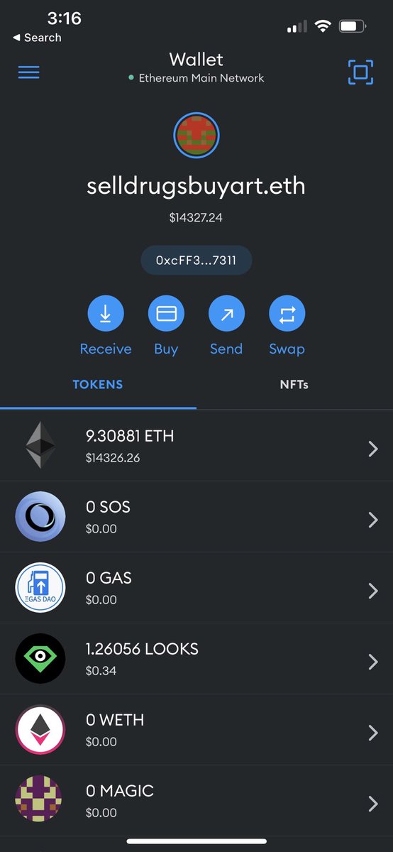 SellDrugsBuyArt.eth tweet media