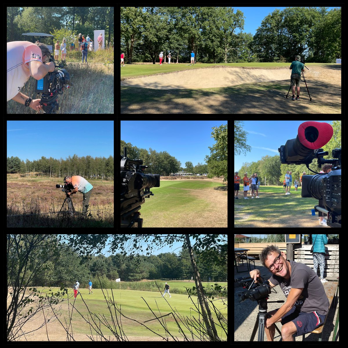 WeShootit99's tweet photo. Vandaag met 5 man op pad #Opnames #WeShootit Pro Golf Faberexposize Gelpenberg Open met Jos en #Drone Vincent en Henk was op pad voor #NPG #Toukomst bij het oogstfeest van de voedseltuinen. Wat een mooie opnamedag met een geweldig team! https://t.co/eKaCc40i2z