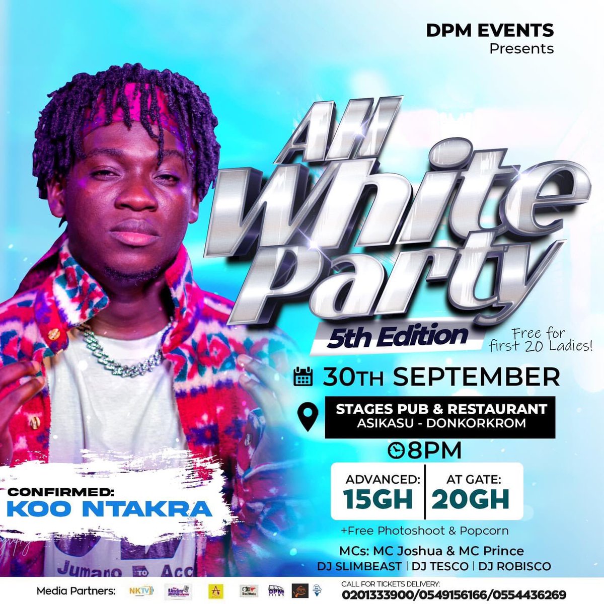 Koo_Ntakra's tweet photo. 30th September we dey move straight to Asikasu Donkorkrom it’s all about #allwhiteparty my first time to that area. Fam let’s meet and have some fun #JTA #KooNie https://t.co/YxEEXsSAho