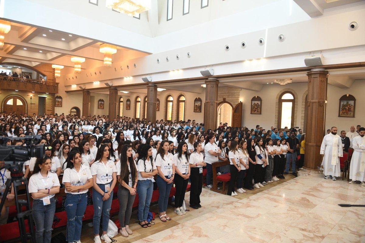 Qashakaram's tweet photo. #Iraq
> More than 1,500 young men and women from different regions of the Kurdistan Region and Iraq, participated in the meeting.
This meeting was the largest of its kind for Christian youth in Iraq so far.

 •
 #AYM22
 #Ankawa_Youth_Meeting
 ‌#ܫܘܬܦܘܬܐ https://t.co/3MClZhDTUw