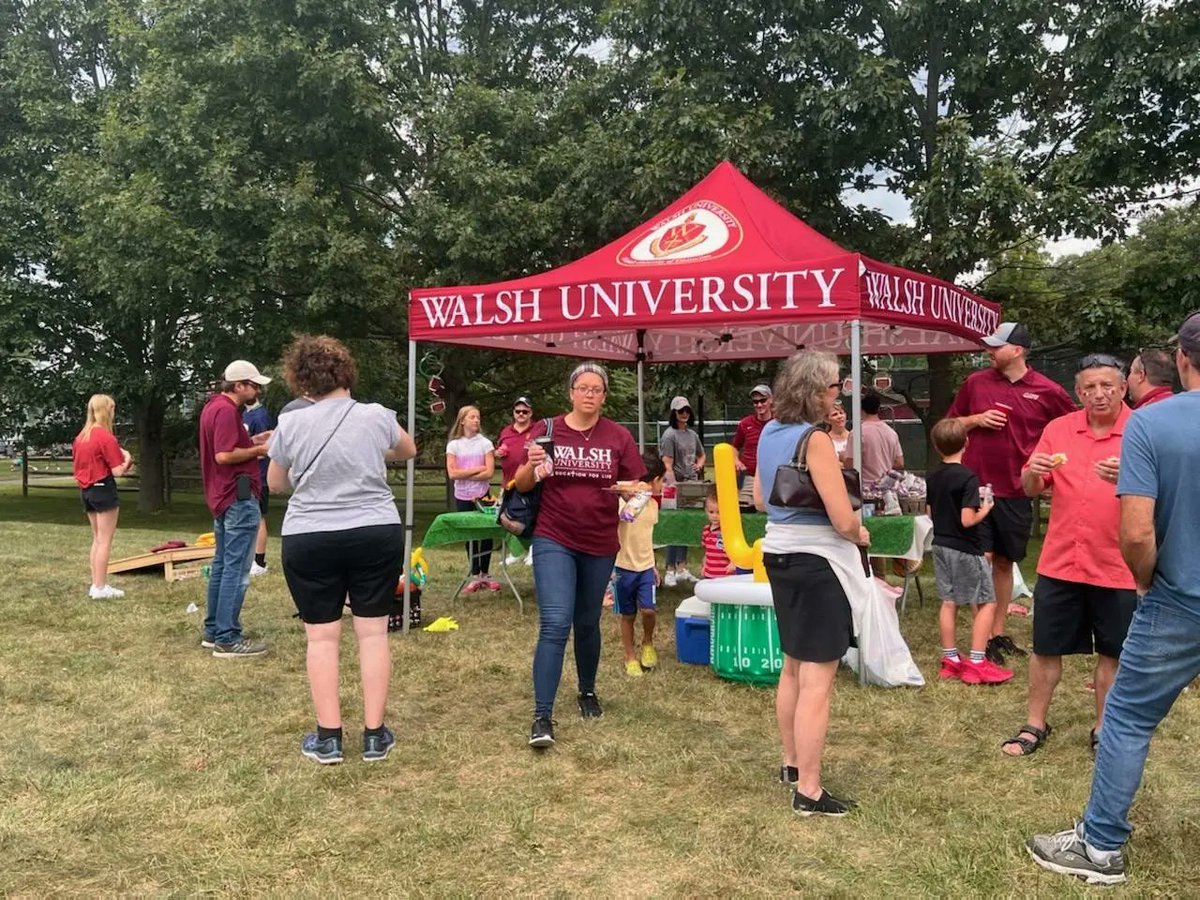 The first ever Walsh Cavalier home football game. Such an exciting day on campus!! #swordsup