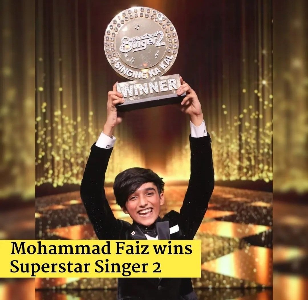 BtownKi's tweet photo. #SingingKaKal : 14 year old #MohammadFaiz From #Jodhpur wins #SuperstarSinger2 !
Congratulations Mohammad Faiz for winning !
.
.
.
#Winner #Faiz #FaizSuperstarSinger2 #SuperstarSinger2Winner #SingingRealityShow #javedali #himeshreshammiya #arunitakanjilal #pawandeeprajan https://t.co/cAnQqrQd8a